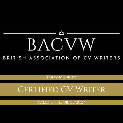 Certified CV Writer professional accreditation badge