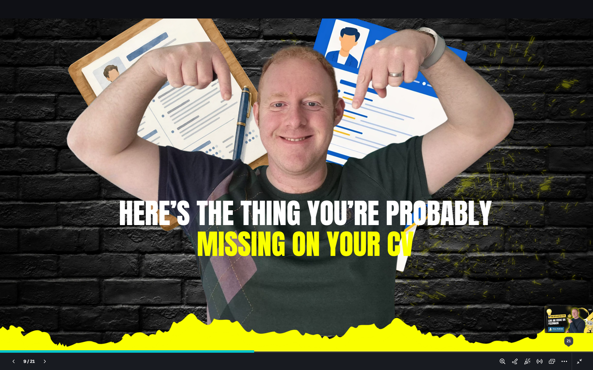 Tony McBride shares a practical CV writing tip to help experienced professionals secure more interviews